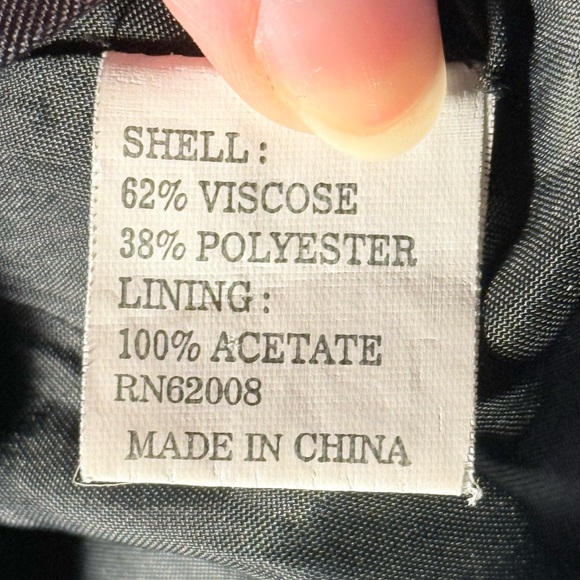 Lena Gabrielle Pant-Suit Set. Metallic Grey. Size 8. - Picture 8 of 8